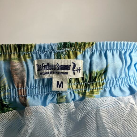 NWT THE ENDLESS SUMMER Palm Tree Swim Trunks 17" Medium - Picture 5 of 5